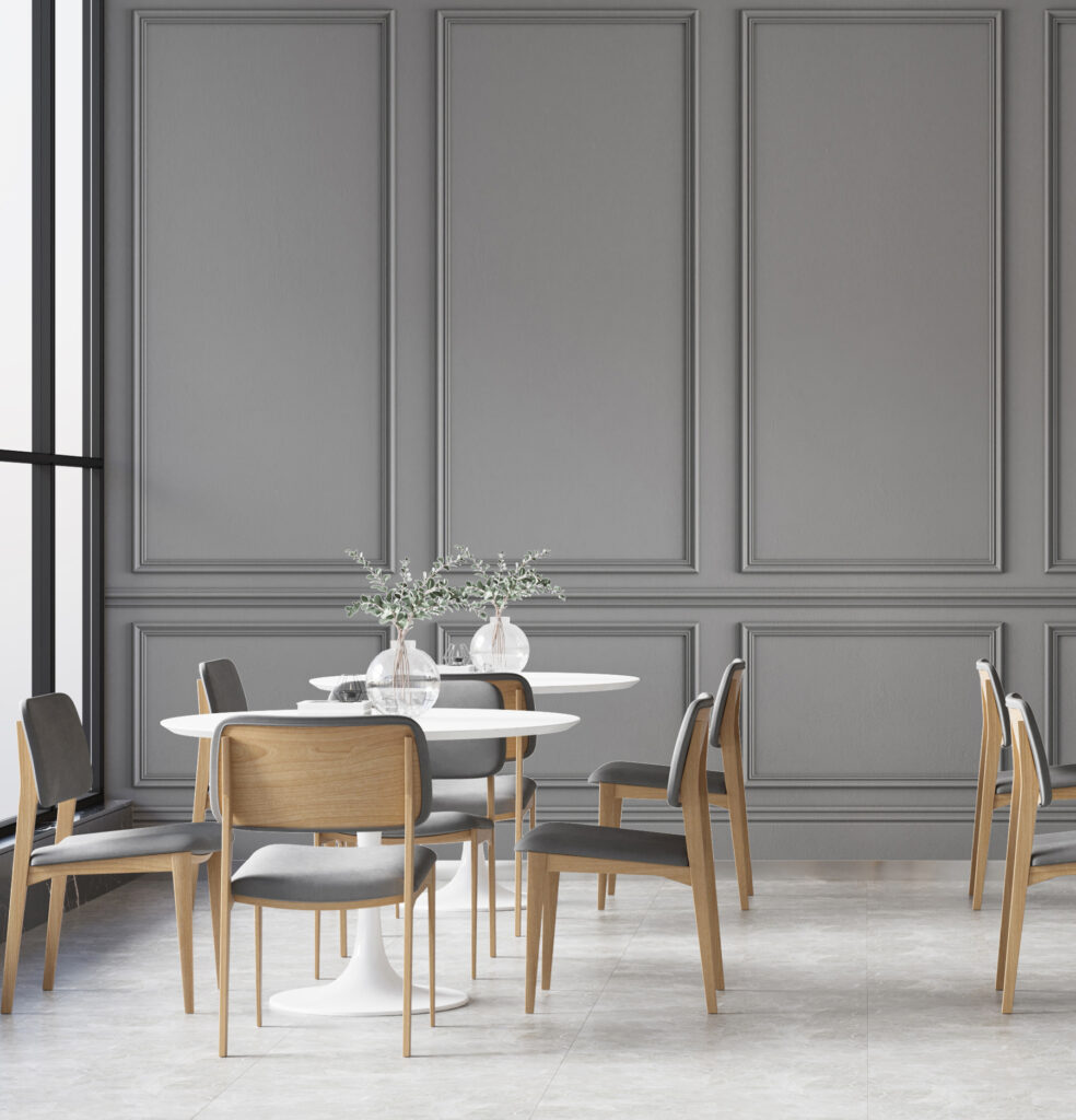 Pannelli antracite con cornici — ambiente 5
