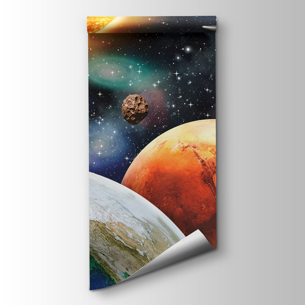 Sole e pianeti colorati — vista del prodotto