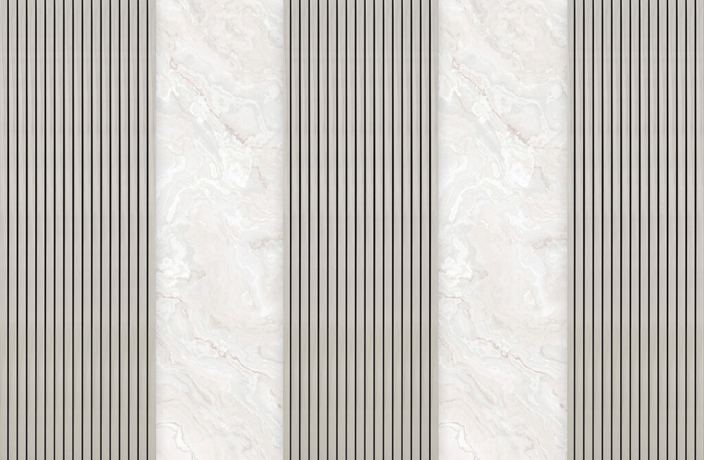 Pannelli chiari a strisce — design completo