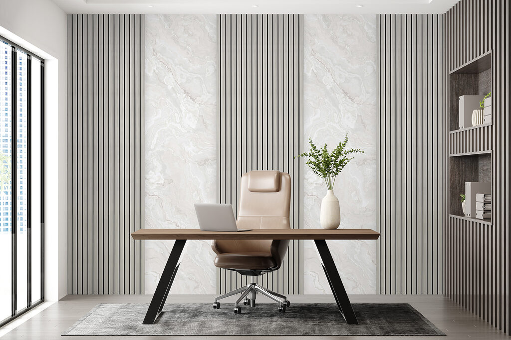 Pannelli chiari a strisce — ambiente 6