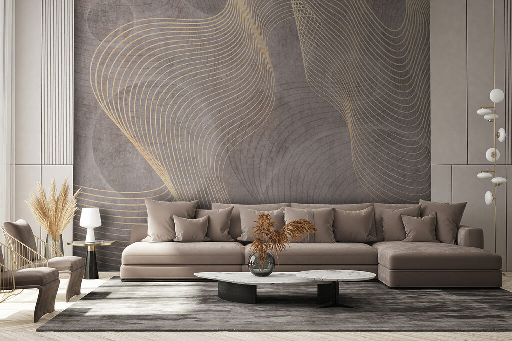 Linee dorate intrecciate — ambiente 4