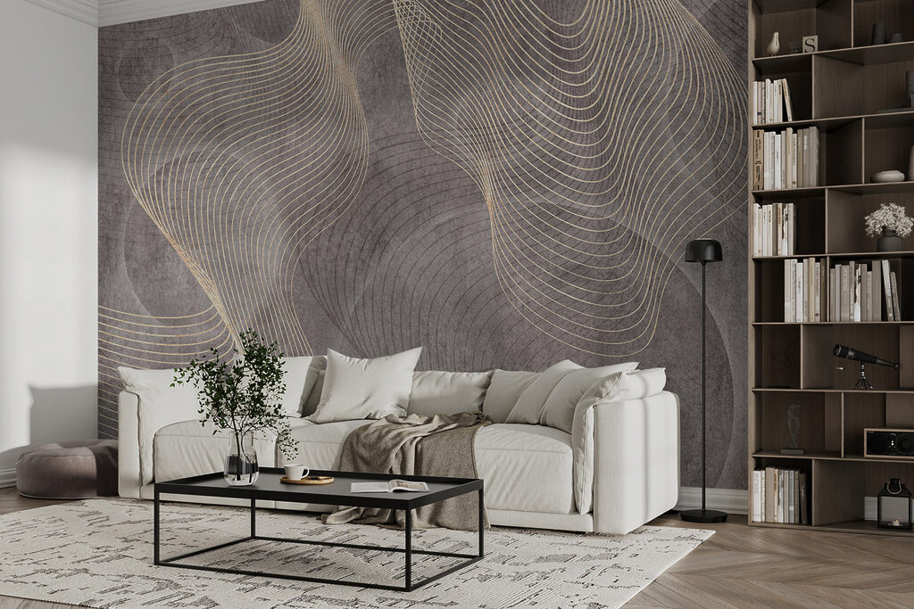 Linee dorate intrecciate — ambiente 5
