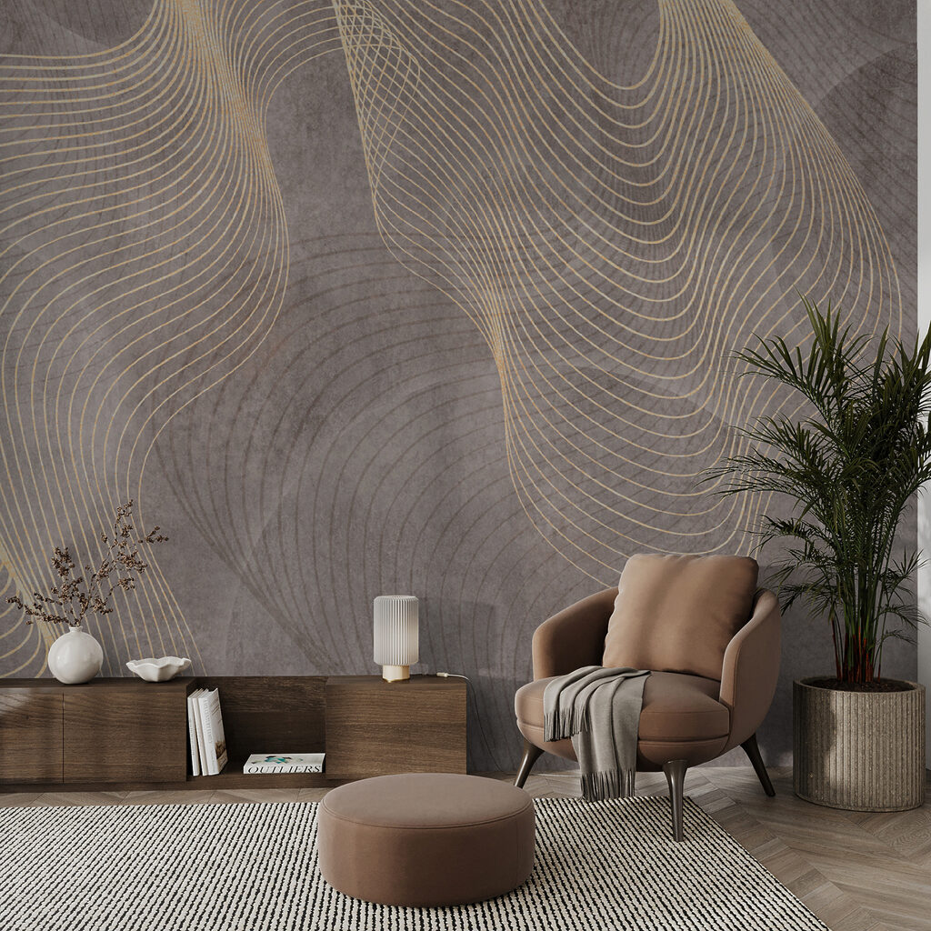 Linee dorate intrecciate — ambiente 6