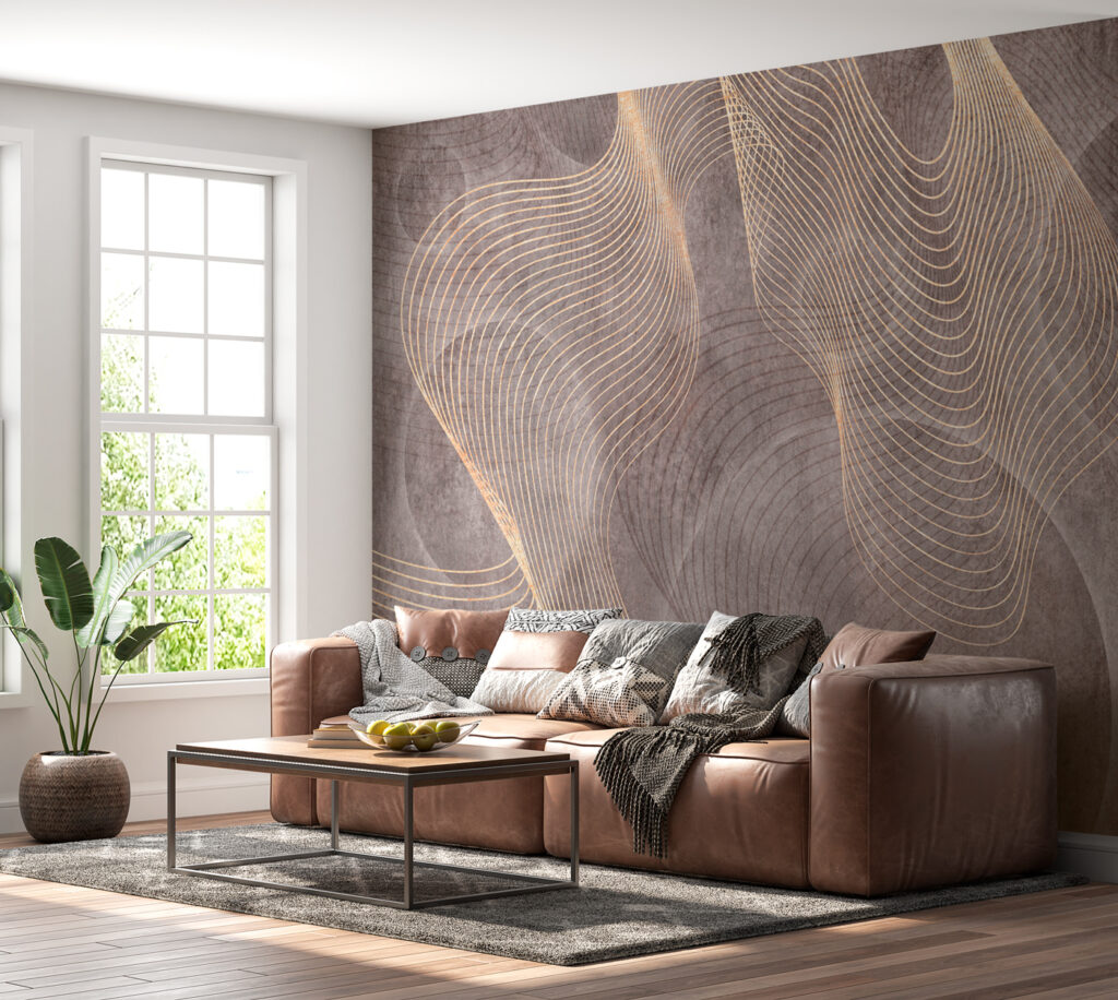Linee dorate intrecciate — ambiente 2