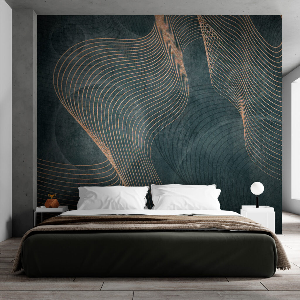 Linee dorate intrecciate — ambiente 2