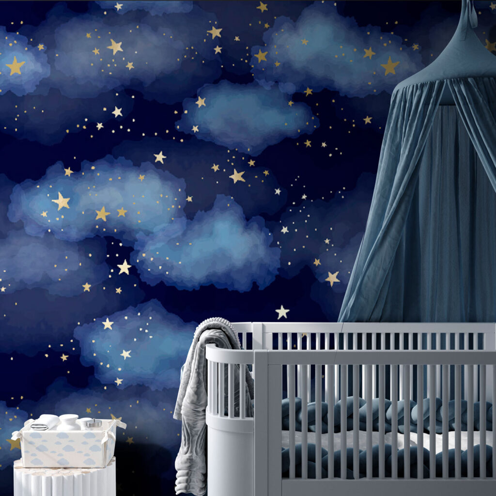 Nuvole blu, stelle dorate — ambiente 1