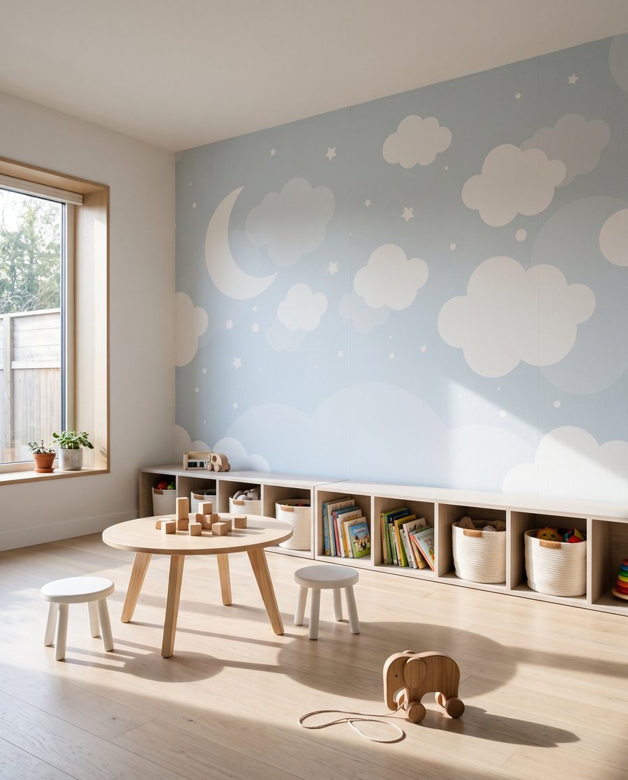 Luna tra nuvolette blu — ambiente 5