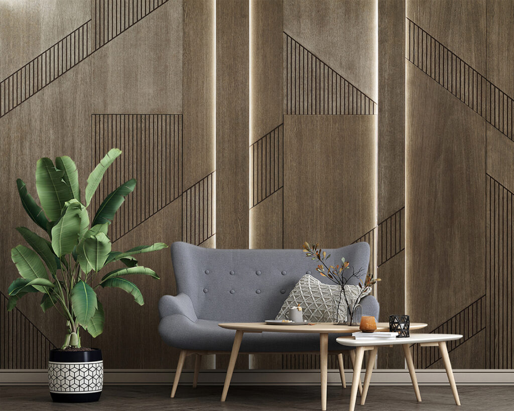 Campiture marroni scanalate — ambiente 5