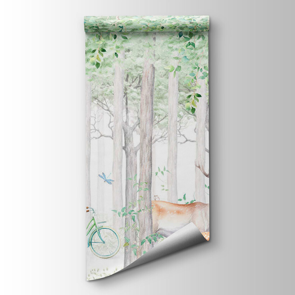 Animali nel bosco nebbioso — vista del prodotto