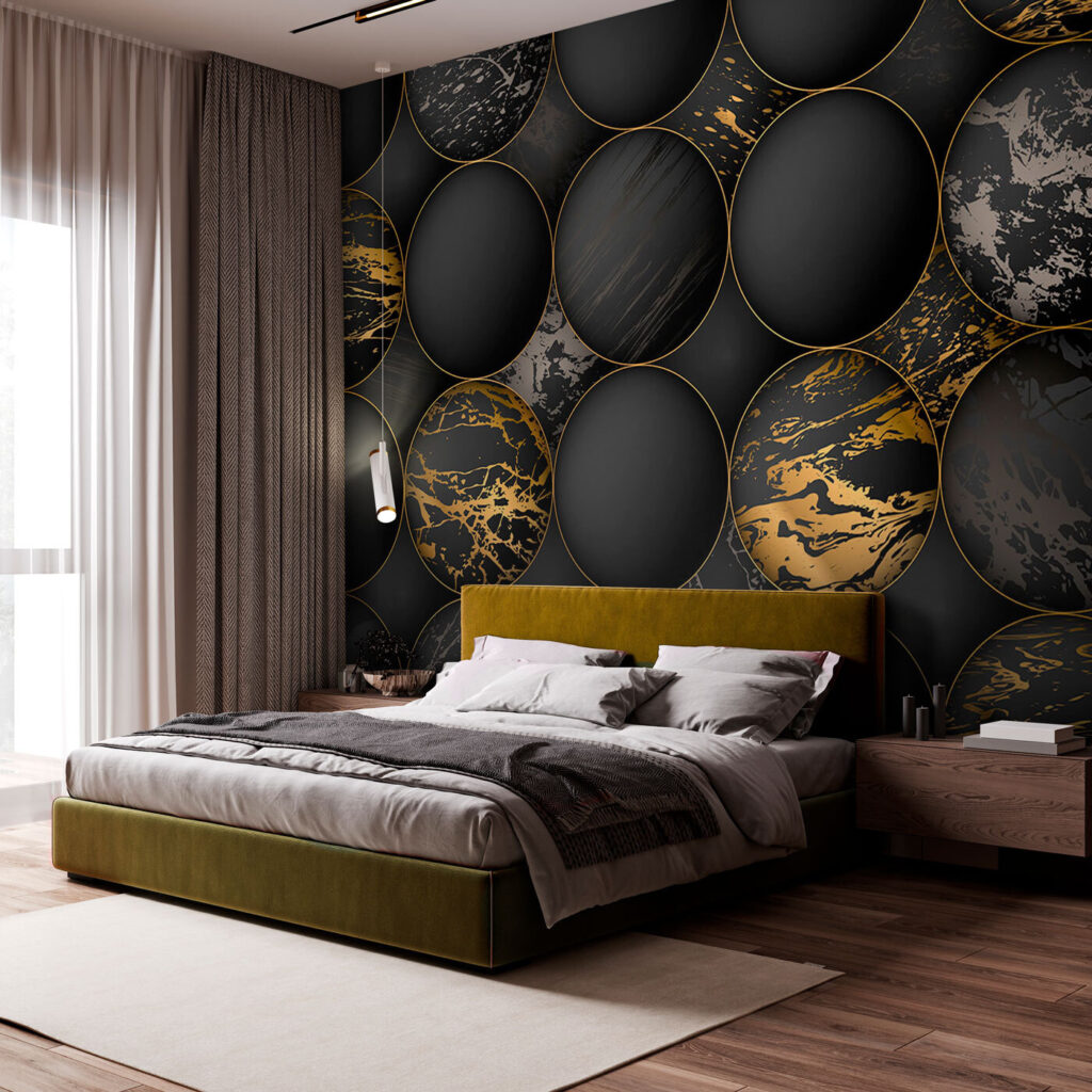 Cerchi scuri venati d’oro — ambiente 1