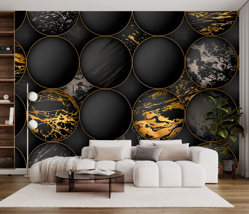 Cerchi scuri venati d’oro — ambiente 4
