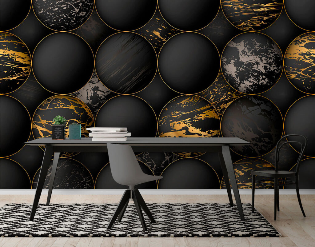 Cerchi scuri venati d’oro — ambiente 5