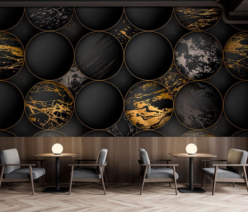 Cerchi scuri venati d’oro — ambiente 6