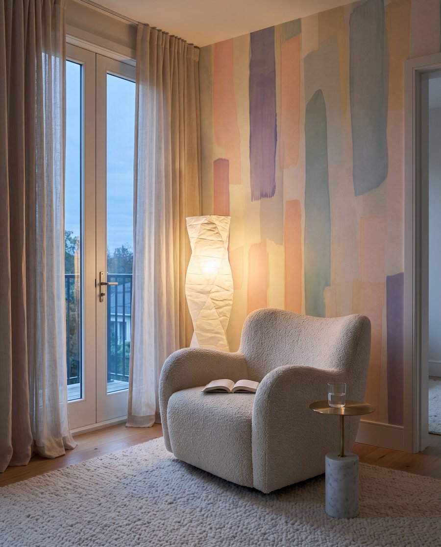 Strisce sottili in pastello — ambiente 3