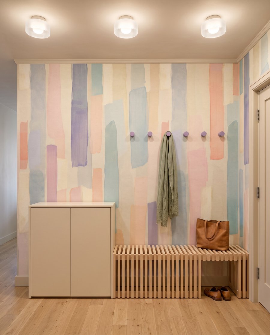 Strisce sottili in pastello — ambiente 4