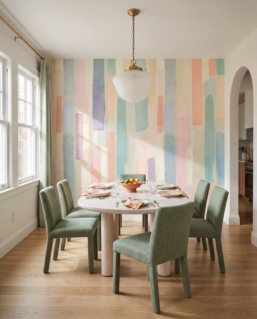 Strisce sottili in pastello — ambiente 5