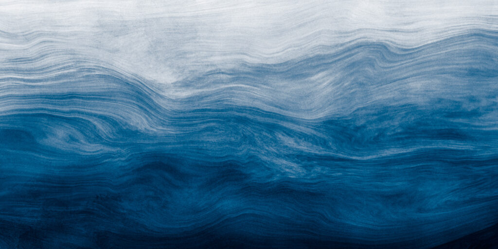 Strati blu in movimento — design completo