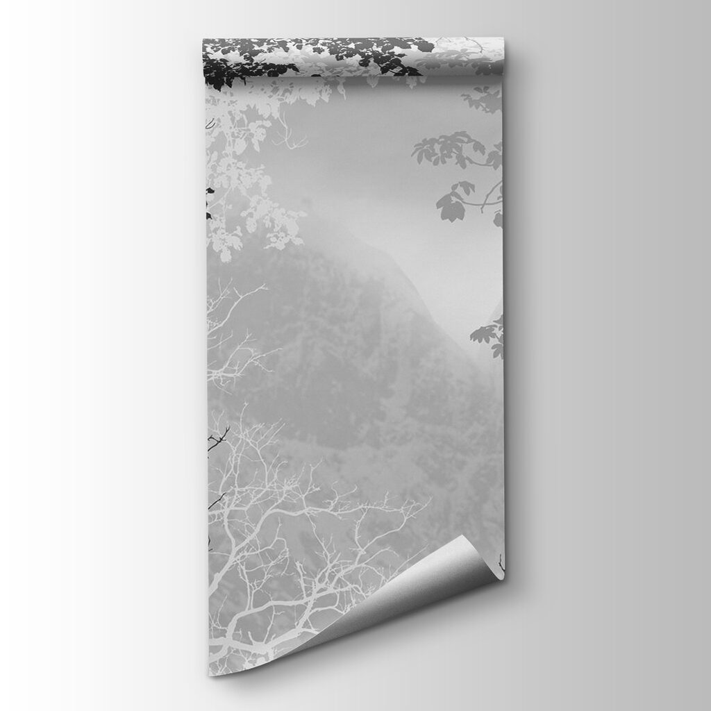 Rami nella nebbia grigia — vista del prodotto