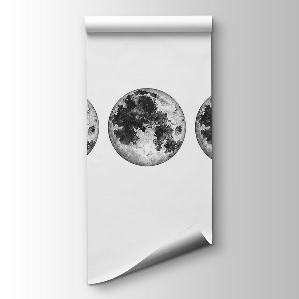 Fasi lunari in grigio — vista del prodotto