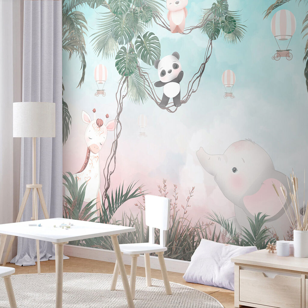 Giraffa sopra il prato — ambiente 5