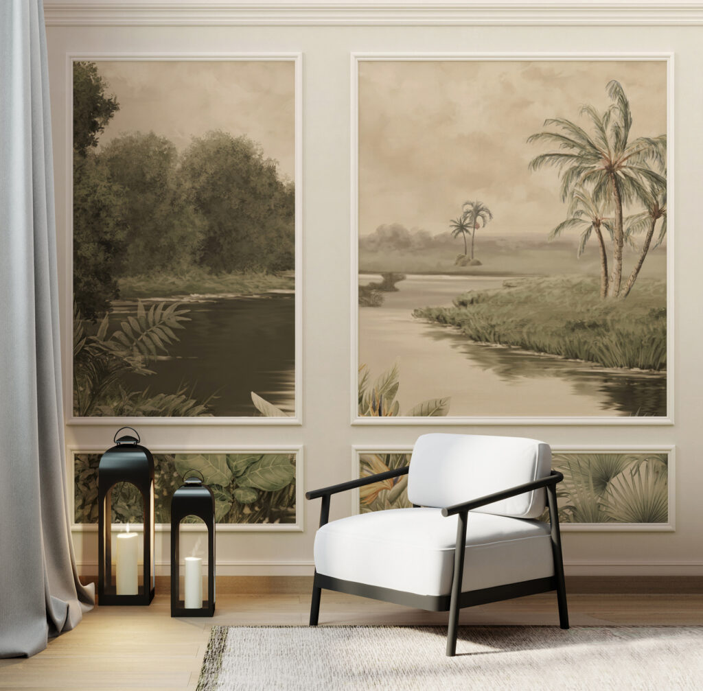 Giardino tropicale sui pannelli — ambiente 1