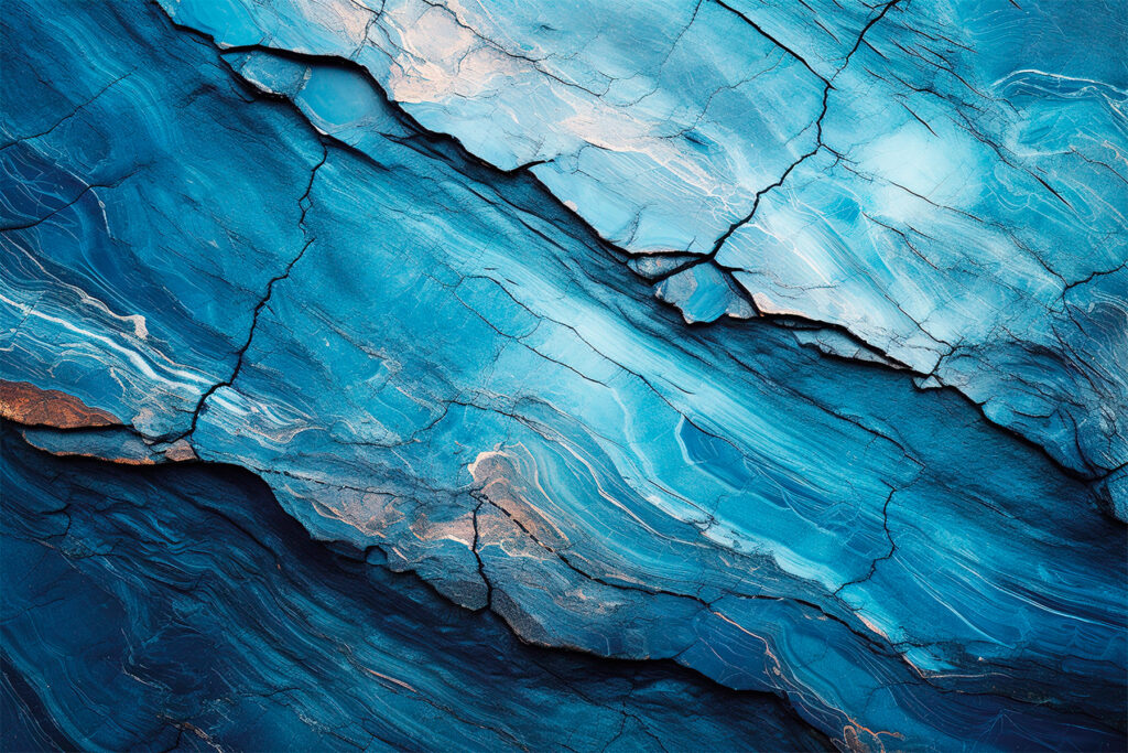 Venature blu a strati — design completo