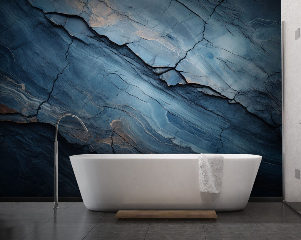 Venature blu a strati in un ambiente