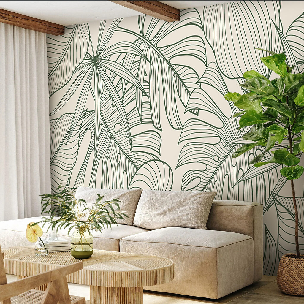 Foglie con contorni verdi — ambiente 3