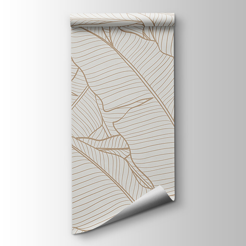 Foglie beige a linee — vista del prodotto
