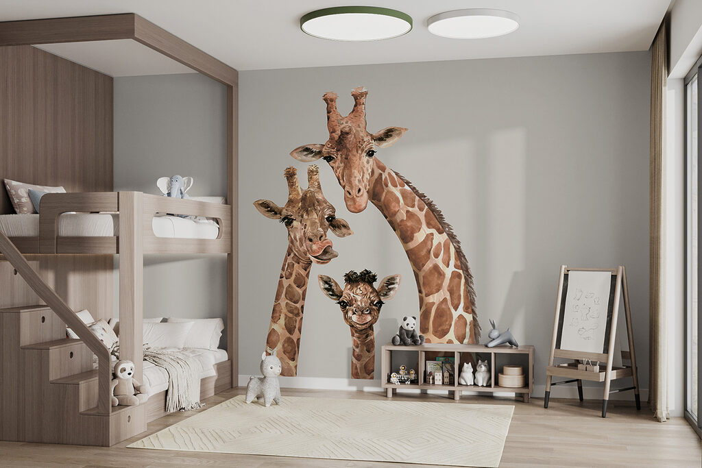 Tre giraffe che guardano — ambiente 2