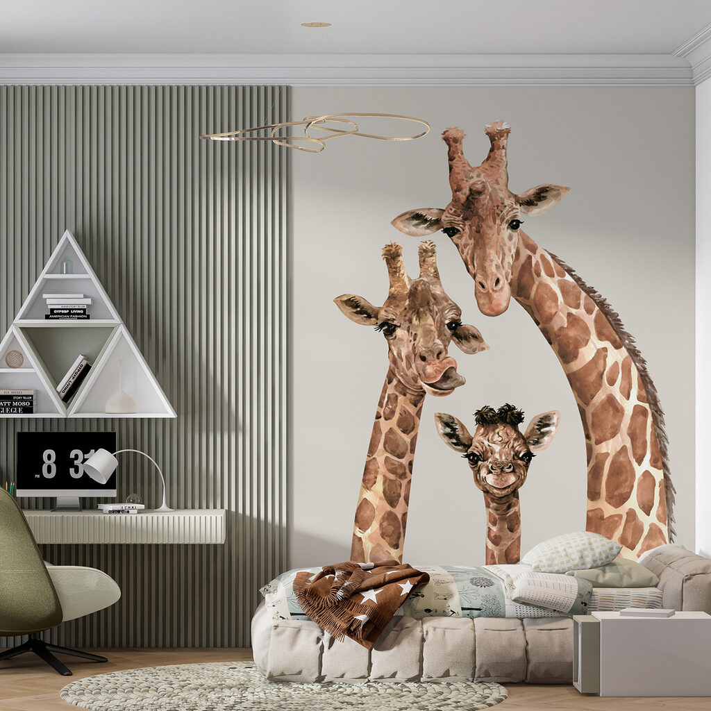 Tre giraffe che guardano — ambiente 3