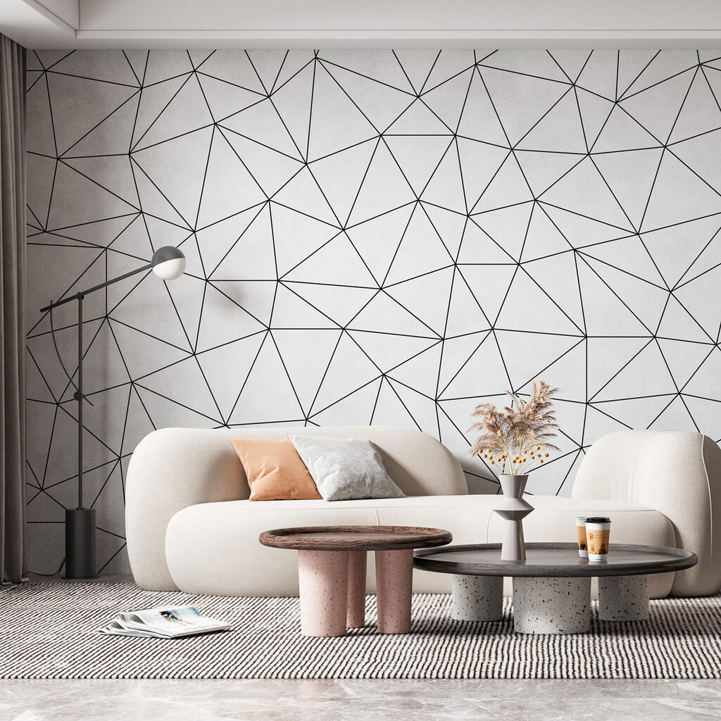 Triangoli di linee sottili — ambiente 3