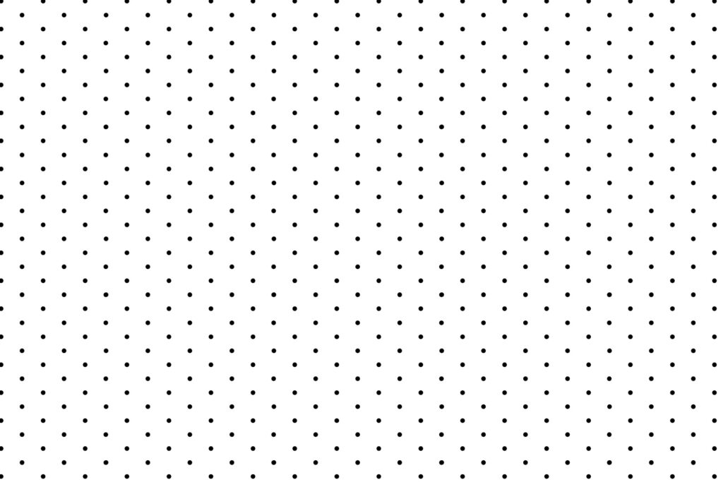 Puntini neri in fila — design completo