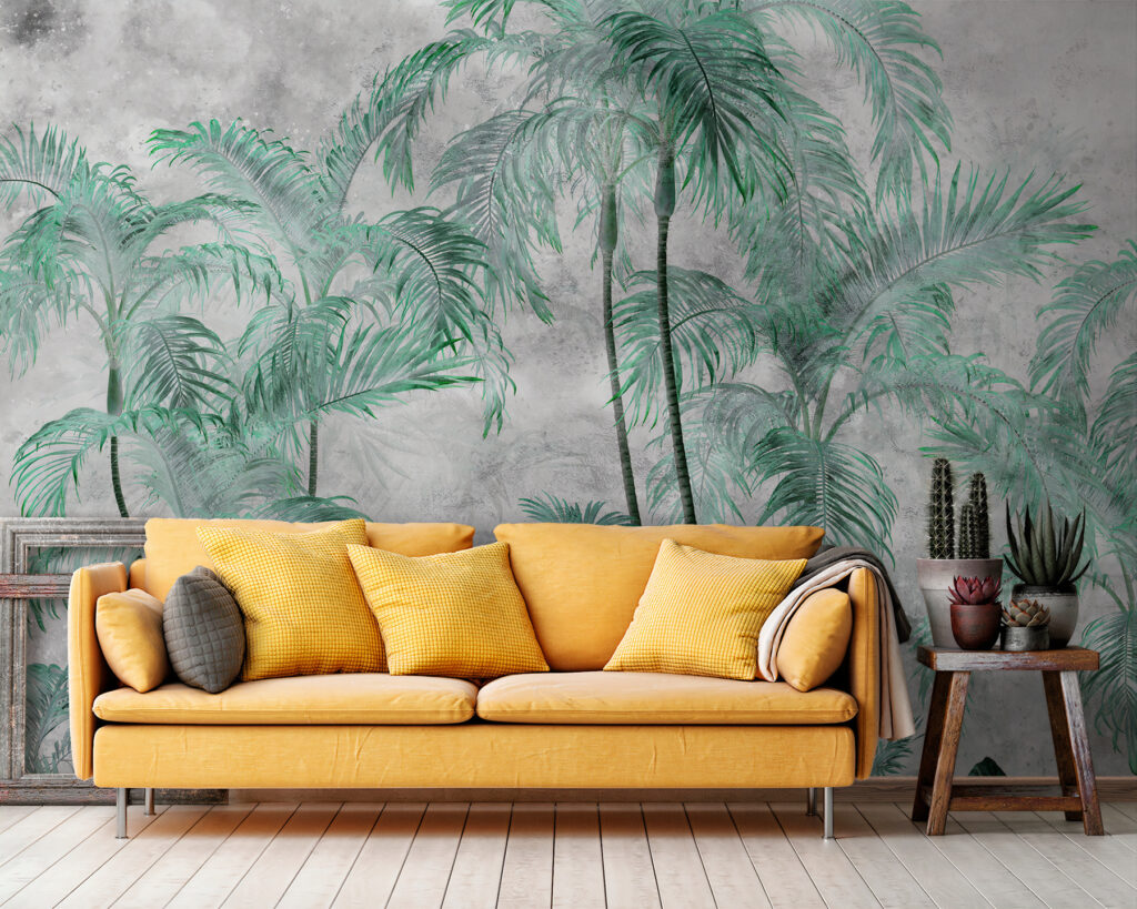 Palme in acquerello — ambiente 3