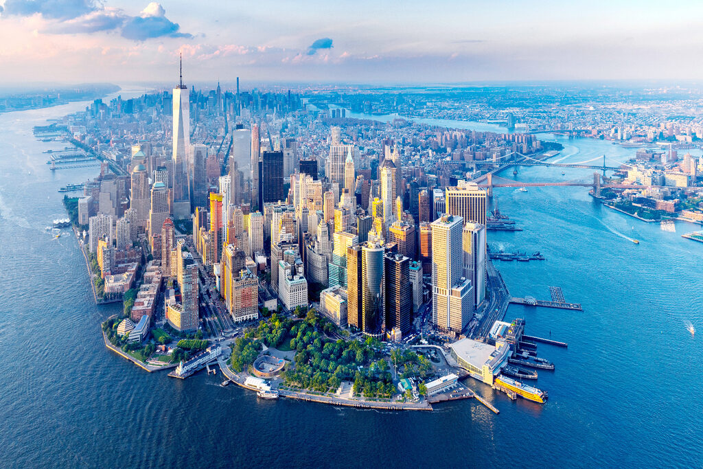 Manhattan sopra l’acqua — design completo