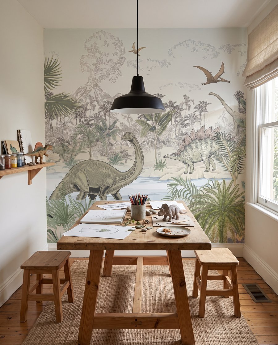 Dinosauri presso lo stagno — ambiente 2