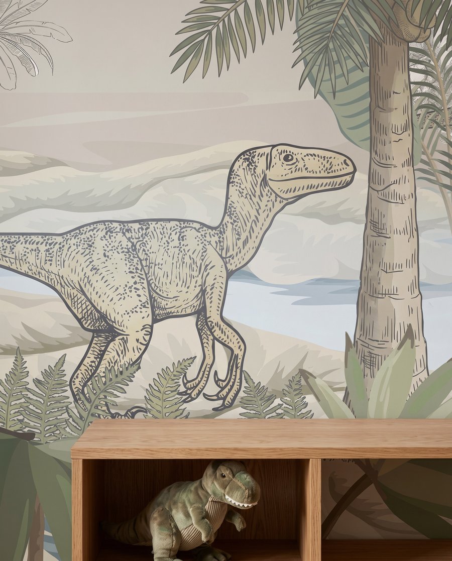 Dinosauri presso lo stagno — dettaglio
