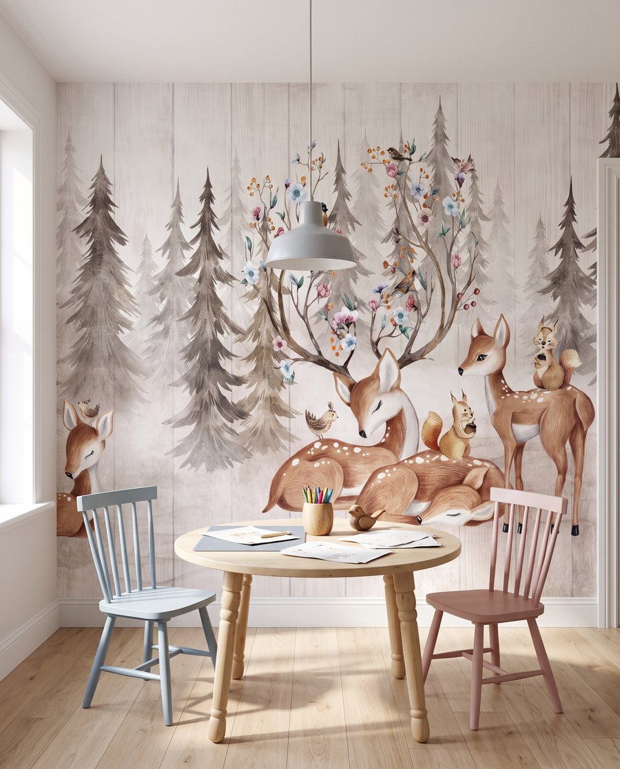 Cervi attorno all’albero — ambiente 2