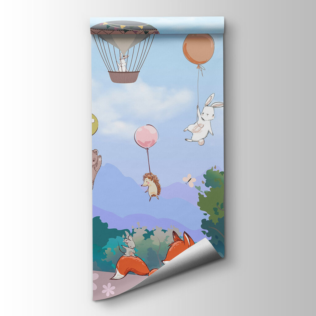 Palloncini sopra i fiori — vista del prodotto