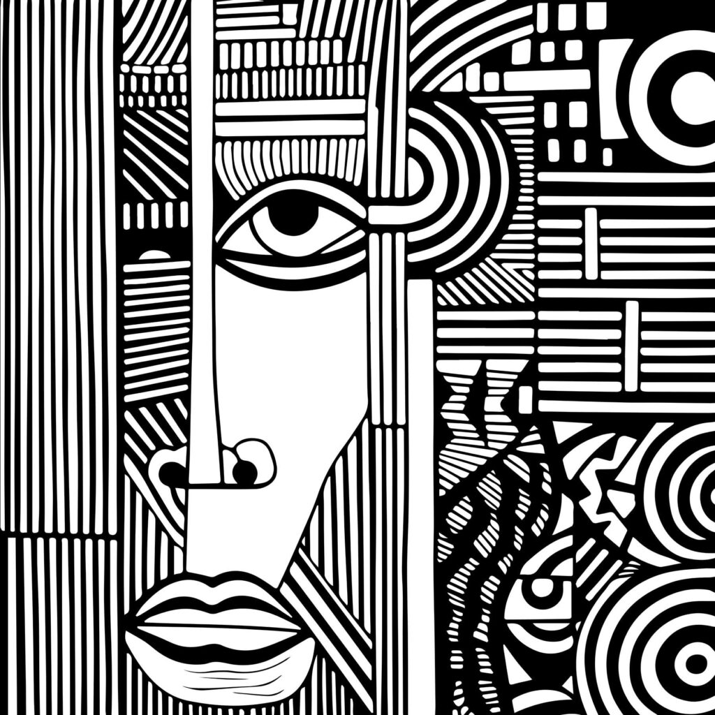 Volto tra linee — design completo