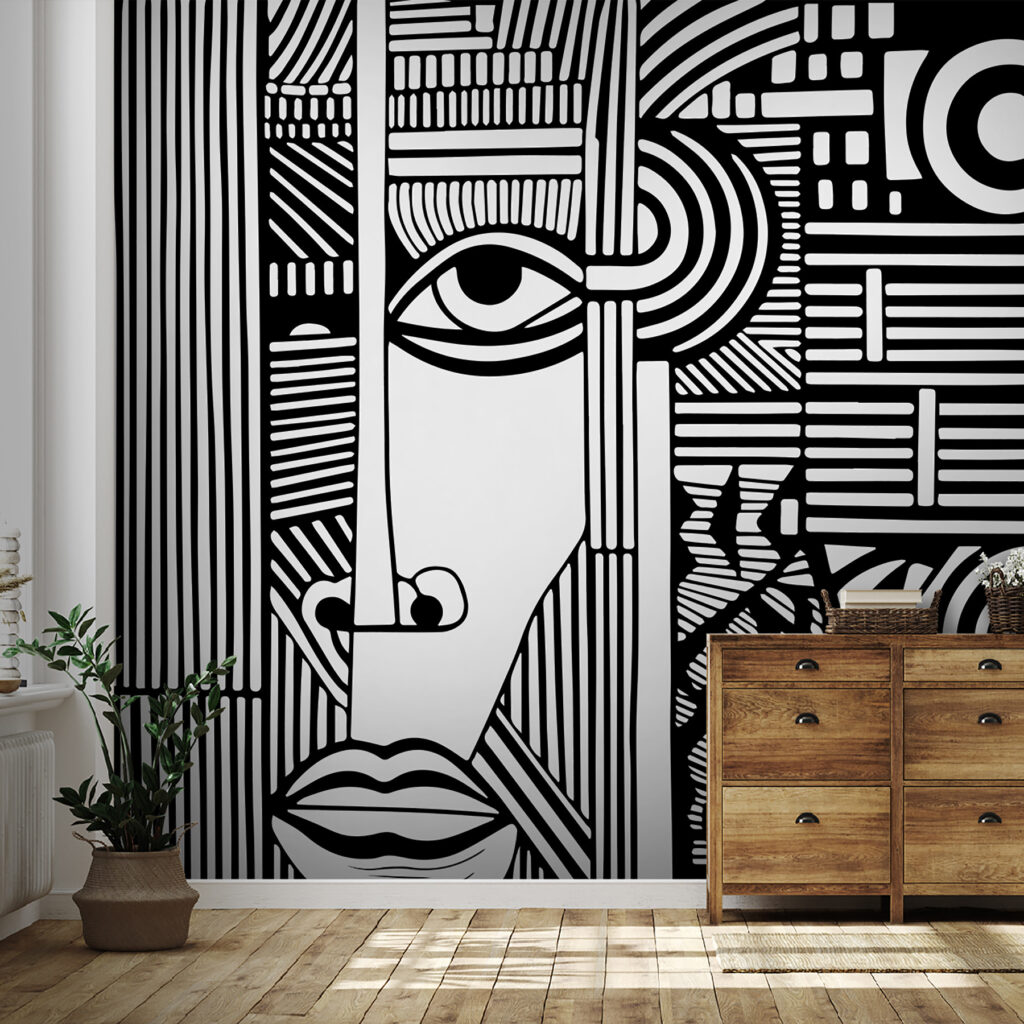 Volto tra linee — ambiente 1