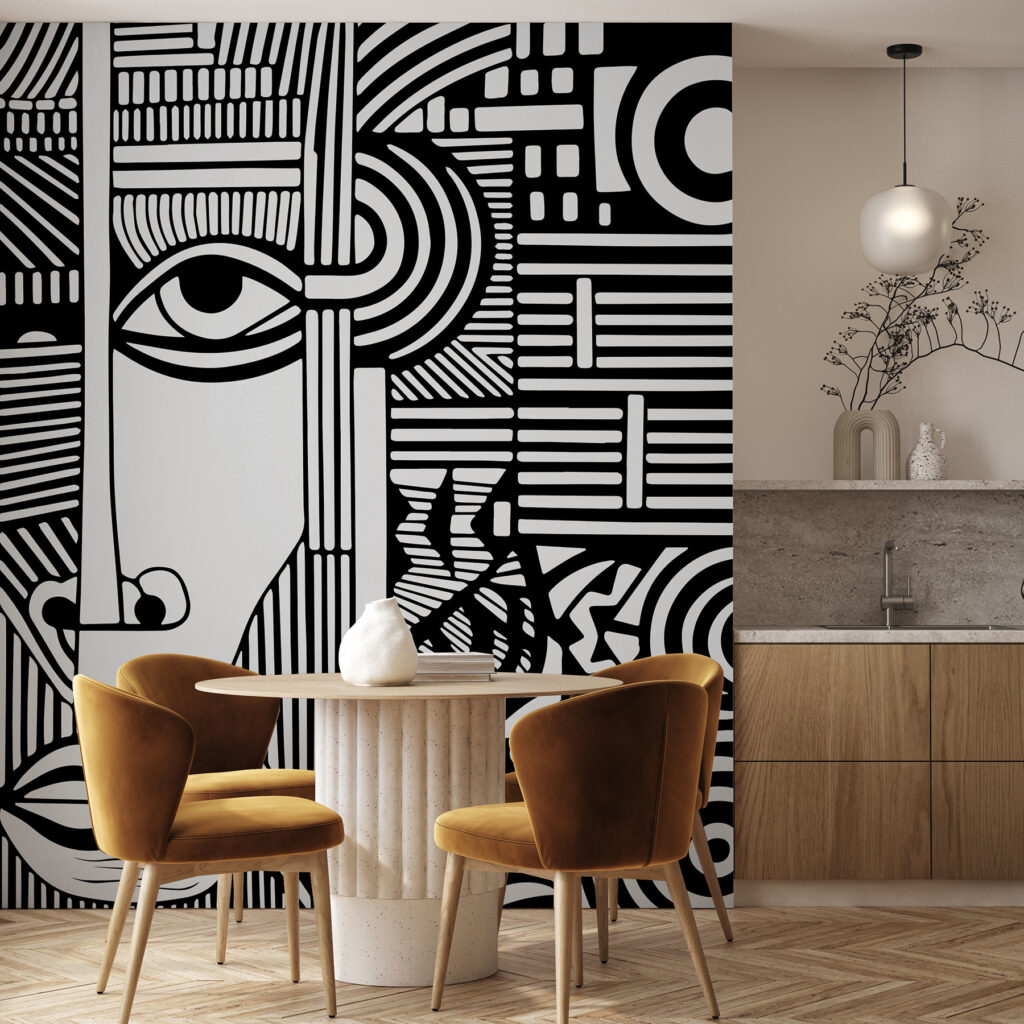 Volto tra linee — ambiente 2