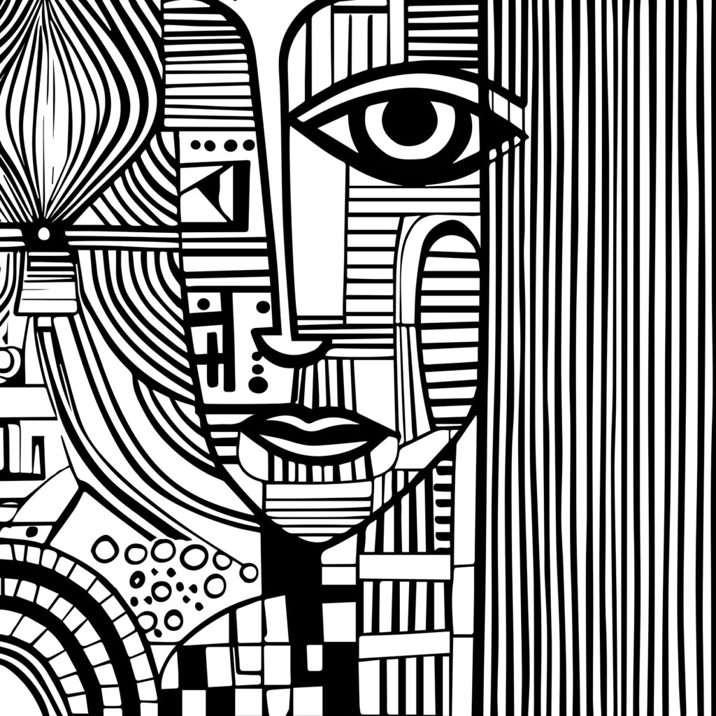 Volti in ritmi neri — design completo