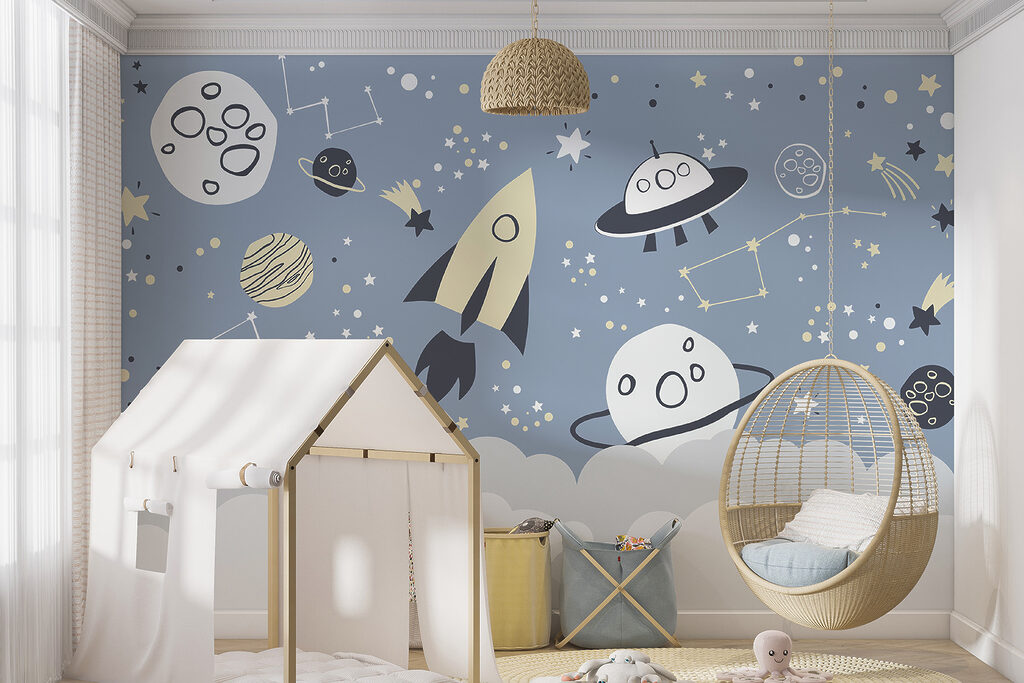 Razzi sopra nuvole blu — ambiente 3