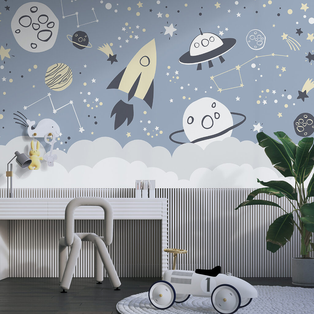 Razzi sopra nuvole blu — ambiente 4