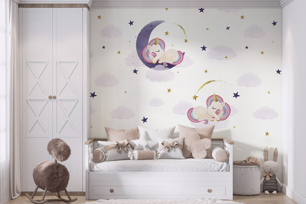 Unicorni su lune viola — ambiente 3