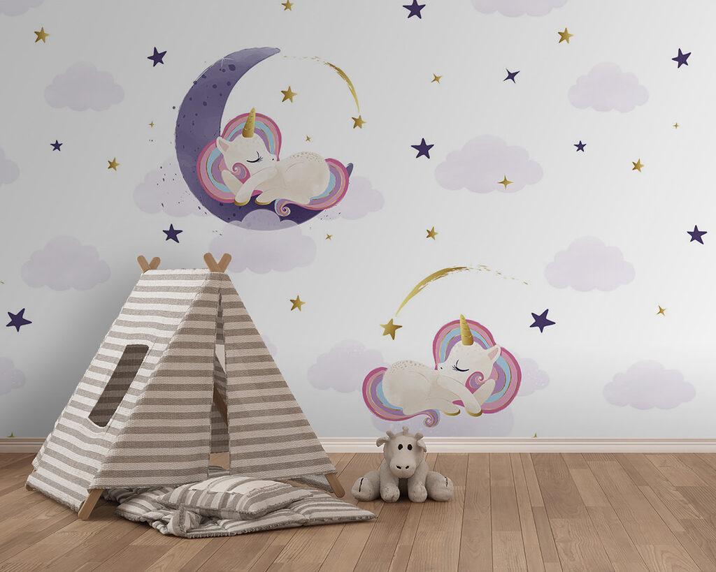 Unicorni su lune viola — ambiente 2