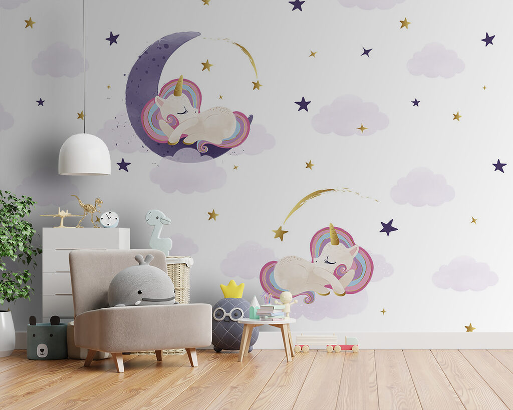Unicorni su lune viola — ambiente 1