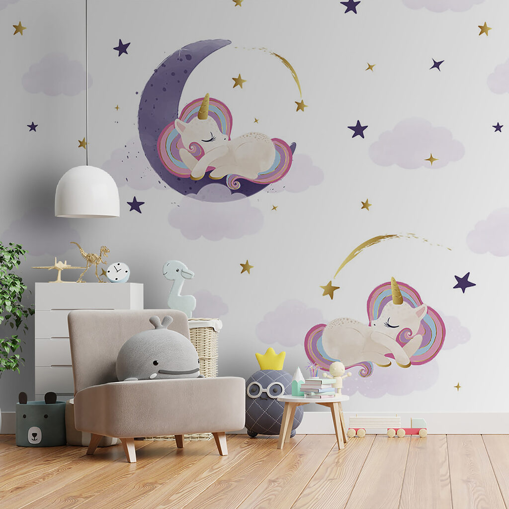 Unicorni su lune viola — ambiente 4