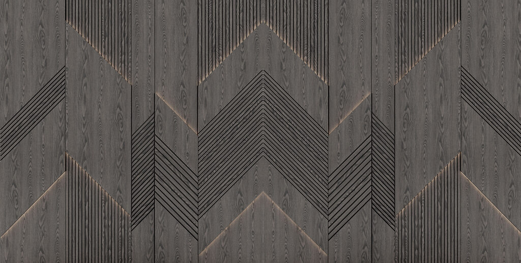 Zigzag di linee scure — design completo